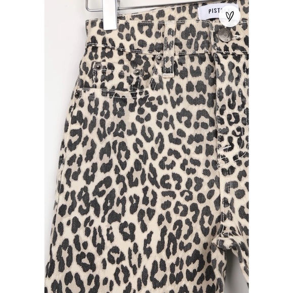 Pistola Aline Cream Cheetah Print High-Rise Skinny Jeans | Size 28 - Picture 15 of 16